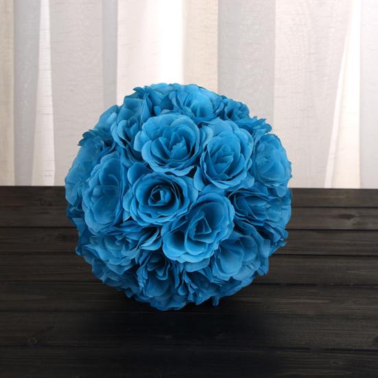 7inch Artificial Rose Silk Flower Kissing Ball Wedding Party Mall DIY Decoration