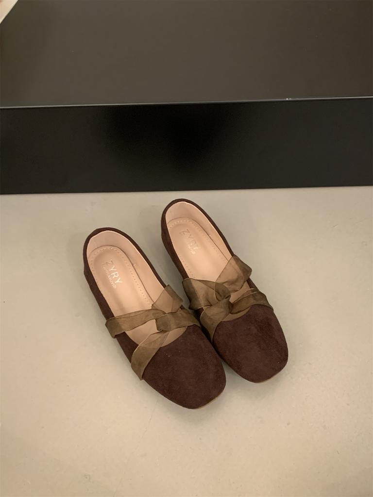 2025 New Sweet Pretty Comfy Shoes For Women Summer Bowtie Loafers Cute Casual Flats Female Shoes Low Heeled Soft Soled Flats