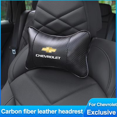 Carbon Fiber Car Seat Headrest Neck Pillow Auto Interiors For Spark Captiva Cruze Tracker Epica Nubira Malibu Z71 Sail
