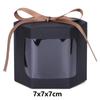 10 Pezzi Scatole per Torta Sacchetti di Carta Confezionamento Scatole Esagonali per Caramelle con Finestra Trasparente in PVC Scatola Regalo di Compleanno Confezioni per Dolci
