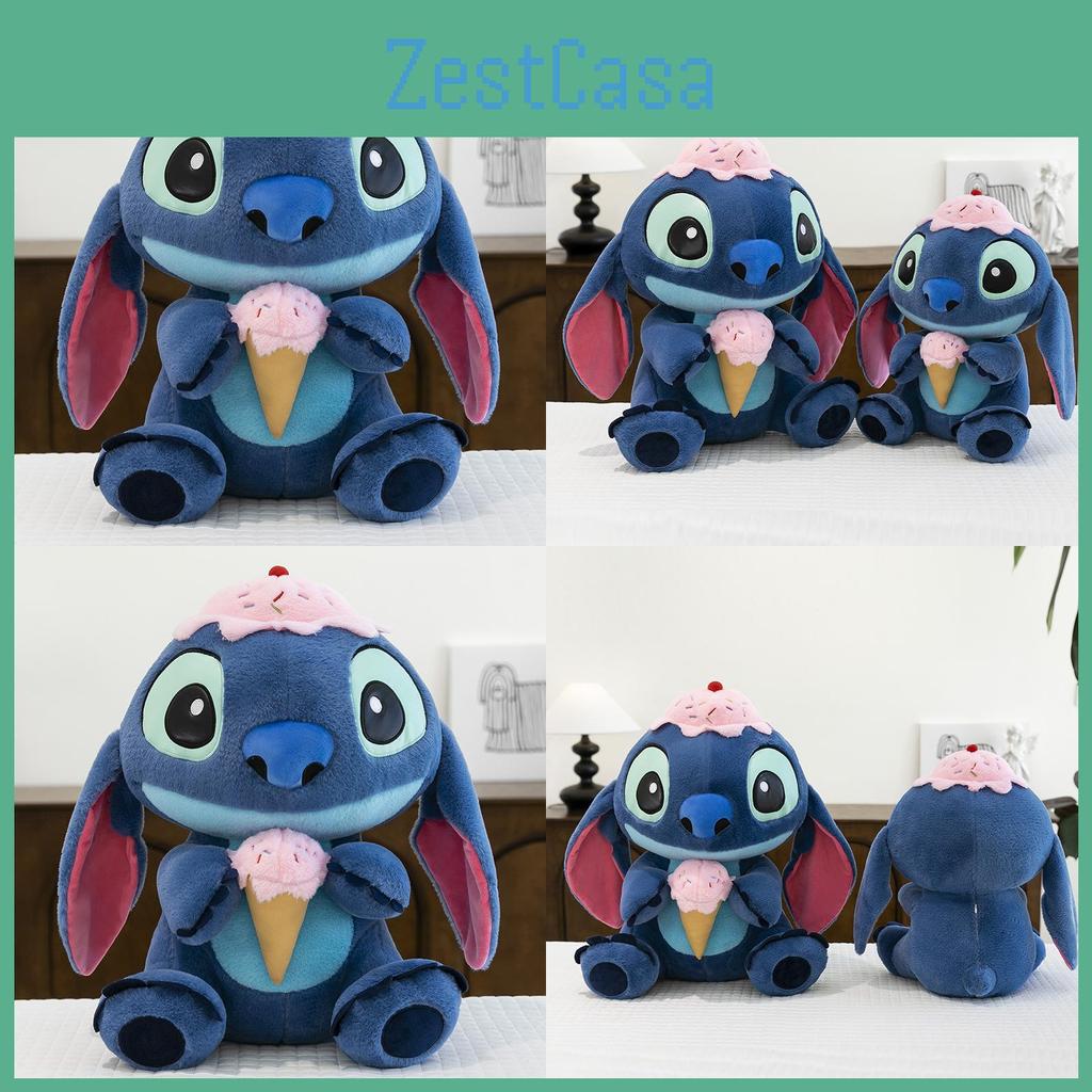 Plush Ice Cream Stitch Animal Toy With Pp Cotton Filling For Kids Gift Idea