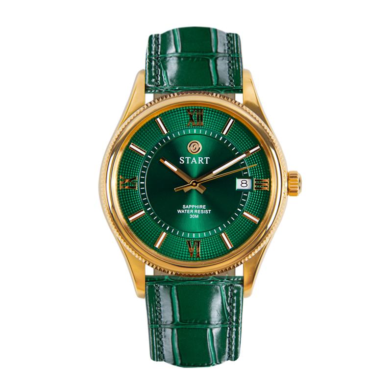 START-Fashionable Men's Watch Swiss Imported Movement Quartz Men's Watch Luminous Roman Dial Date Function