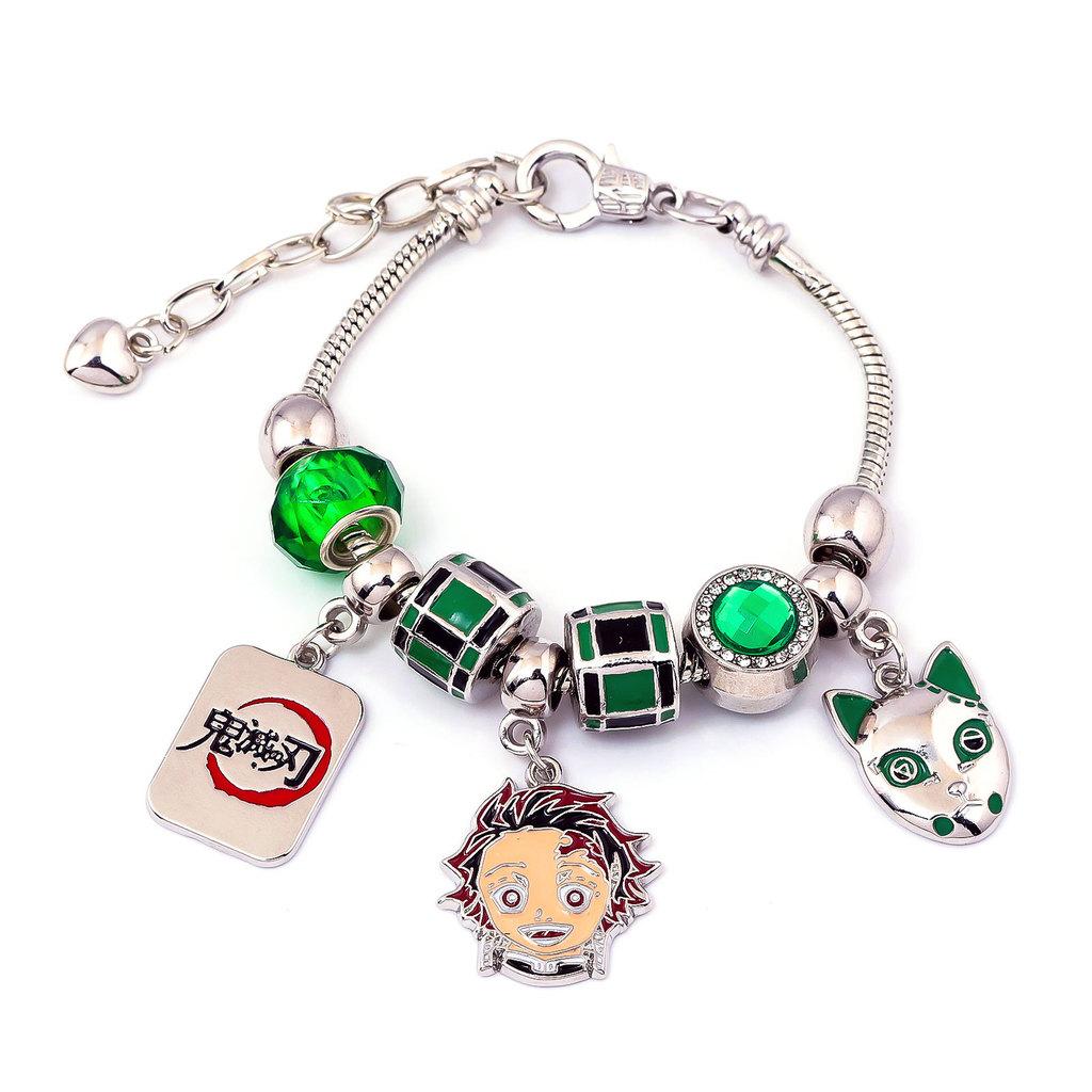 Demon Slayer Kimetsu No Yaiba Pendant Bracelet With Alloy Charm For Fans And Giftgiving