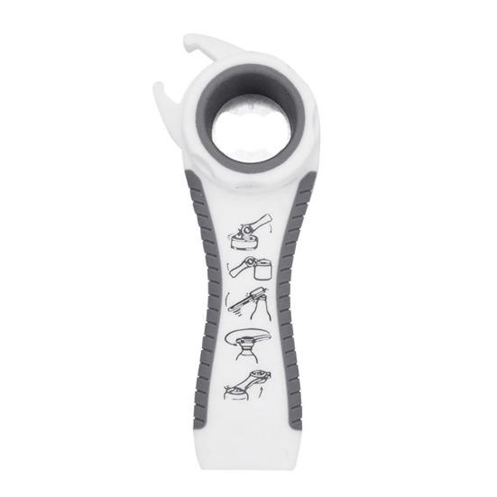 

Портативная многофункциональная открывалка для банки с крышкой для бутылки пива, кухонный инструмент, гаджет белый/серый