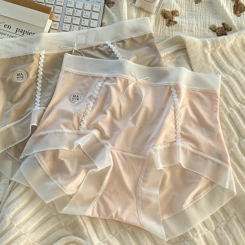 Panie Plus Size Oddychające Ultracienkie Bezszwowe Wygodne Oddychające Wysoka Elastyczność Nowe Majtki Kontrolujące Brzuch