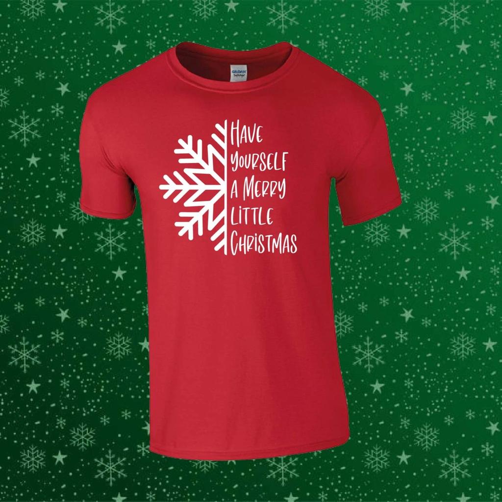 Ein frohes kleines Weihnachten Xmas Weihnachten Lustiges Geschenk Kinder/Erwachsene Oberteil T-Shirt