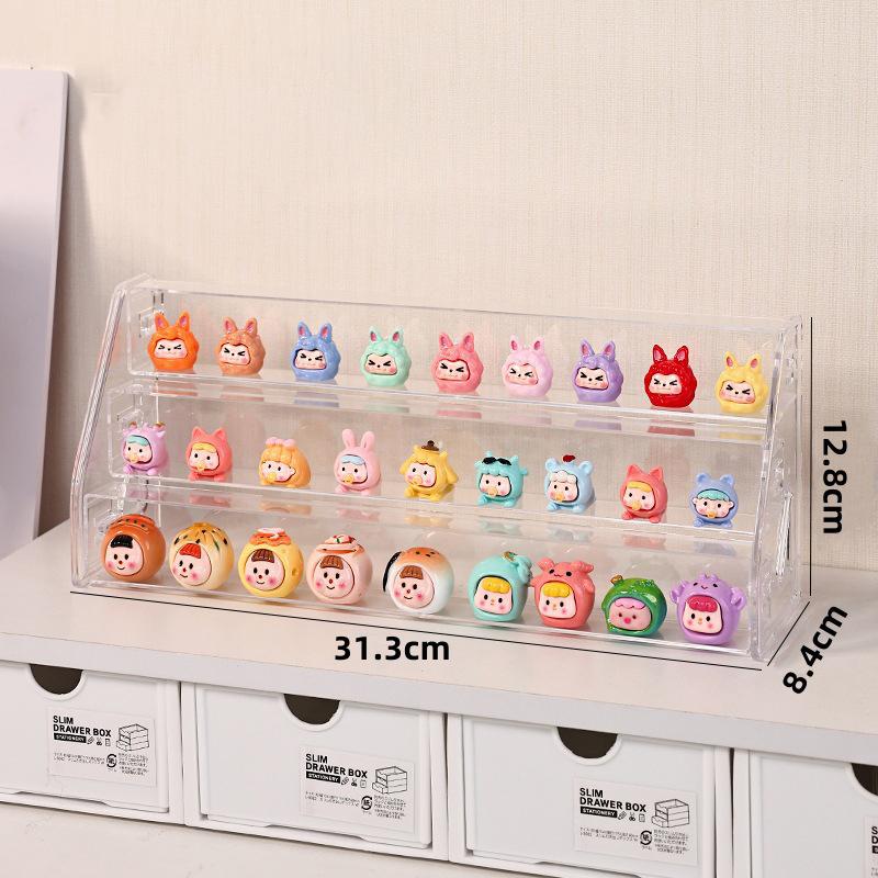 Small Ornament Display Box Fruit And Vegetable Naughty Bag Mini Blind Box Rack Storage Transparent Display Rack