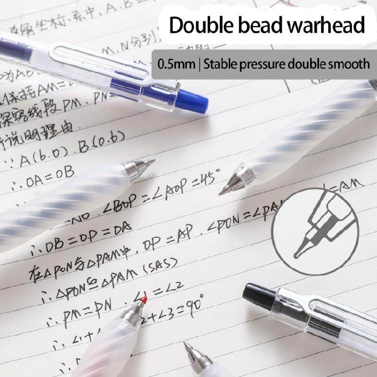 12PCS Quick Drying Retractable Gel Pen Ergonomic Silicone Grip 0.5MM Tip Gel Pen Office Writing Tool for Note Taking