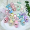 Flocking Bunny Pendant DIY Jewelry Resin Accessories Ornament Keychain Cute Grain Blind Bag Accessories