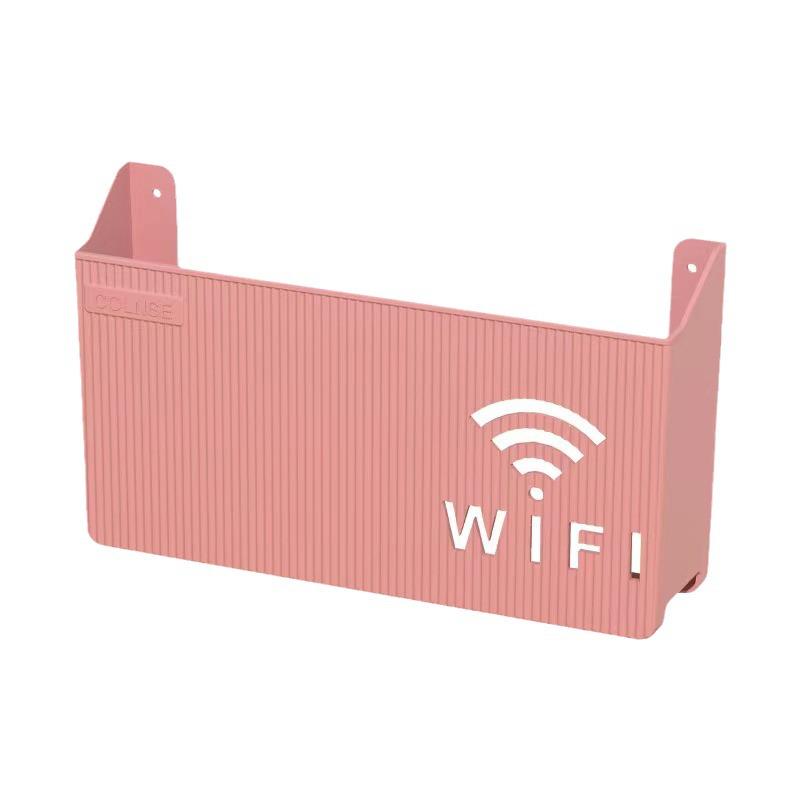Punch-Free Wall-Mounted Wireless Router and Cable Organizer Box