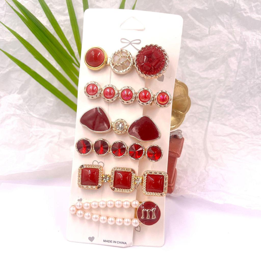 Women's Floral Pearl Hair Clip Accessory