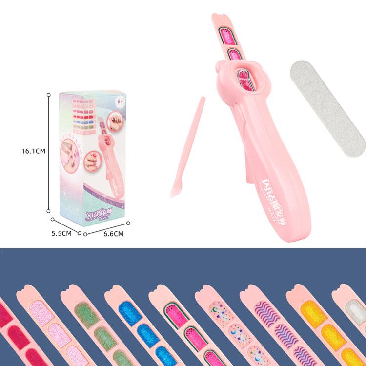 

1 шт. Набор для дизайна ногтей для девочек, набор наклеек для ногтей для детей, водонепроницаемые наклейки для ногтей, набор для дизайна ногтей, пластиковые изделия