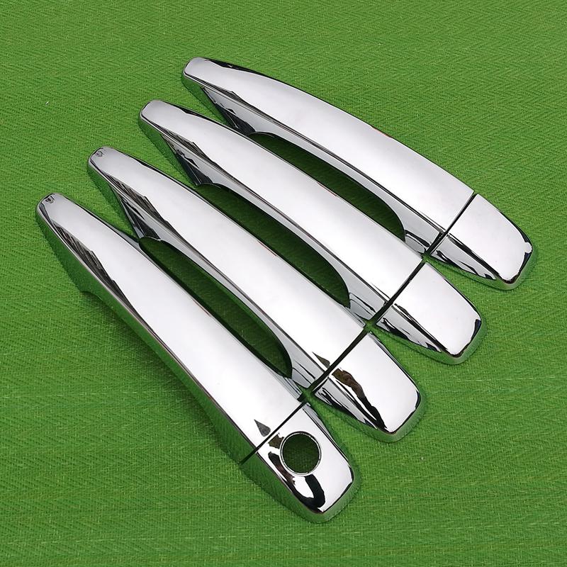 For Citroen C4 MK2 2011-2017 Chrome Handle Cover Trim Set C4L 2012 2013 2014 2015 2016 Car Accessories Stickers Car Styling