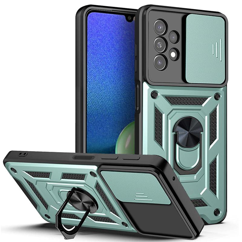Slide Camera Lens Case for Samsung Galaxy A33 A53 A73 A13 A22 A12 S21 S22 Honor 50 Redmi Note 11 10 10C iPhone 13 12 11 Pro Max Shockproof Armor Cover