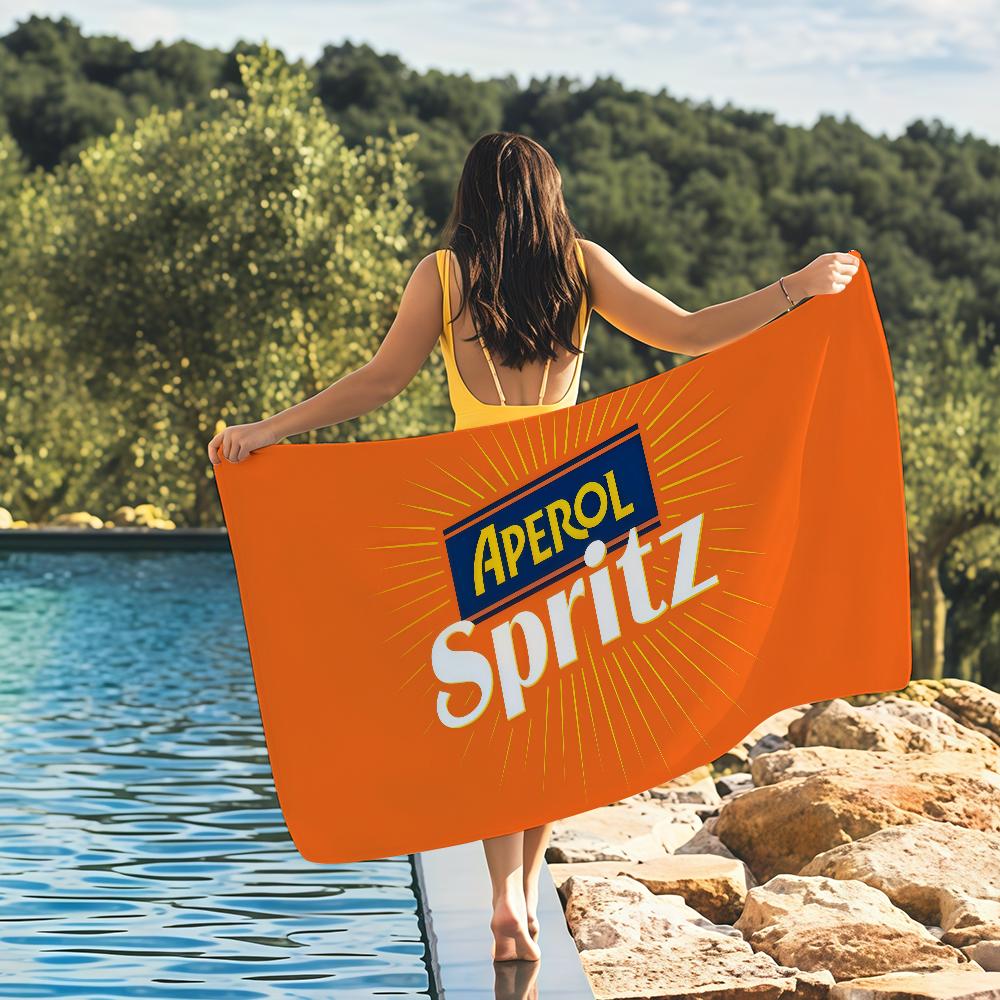 Fashion print A-Aperols Spritz Towel Drying Bath Towel Applicable To Light Swimming Camping Yoga Beach Out