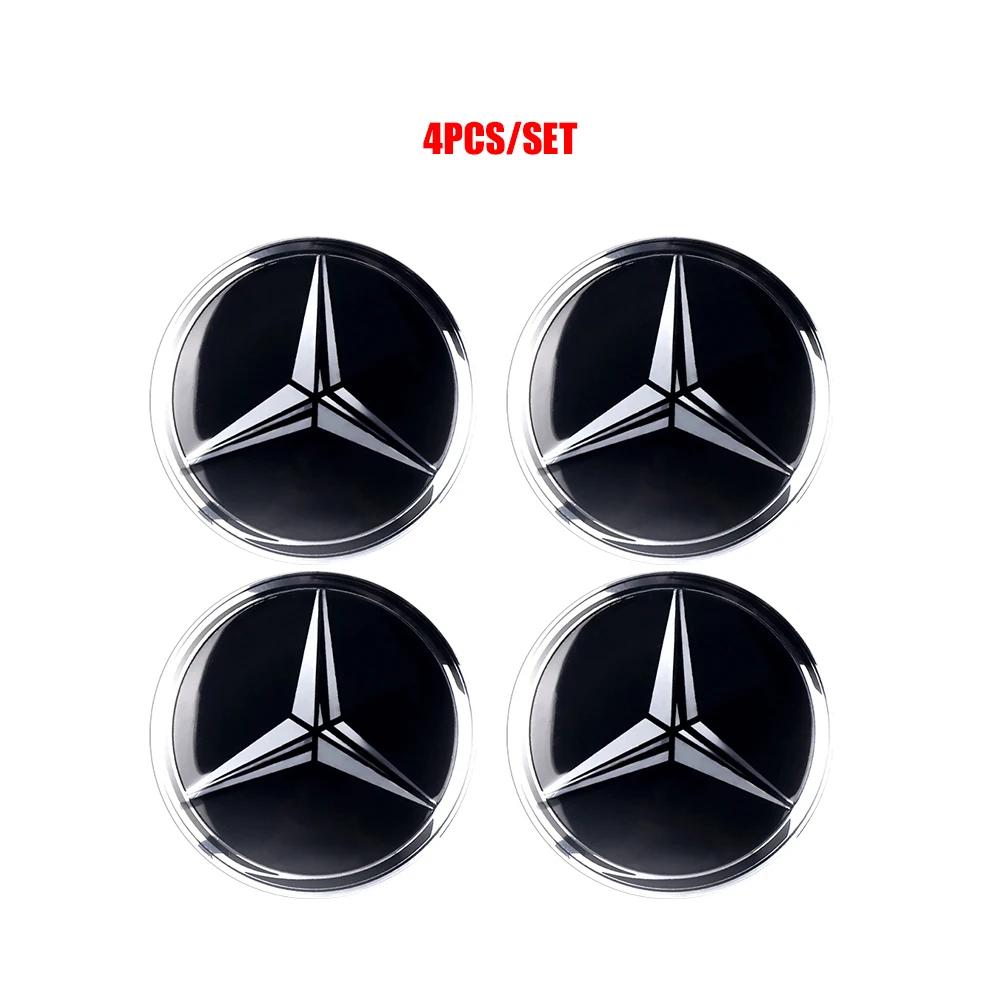 

GLC GLB 56/60/65MM Car Wheel Center Cover Sticker Hub Cap Badge For Mercedes Benz ML W166 GLE C167 B E A C Class W205 W176 W213 56MM