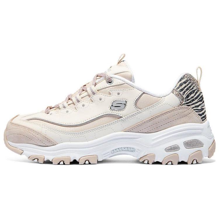 Skechers DLites 1.0 Synthetic Leather Low-Top Casual Shoes Women Shoes 150235-LPRG 35