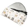Pearl Moomin Eyeglass Faux Leather Case with Button and Magnetic Includes Microfiber MOOMIN Flap Eyeglass Perfect for Gift Case, Semi-Hard Closure,