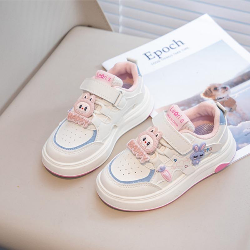 Girls' Velcro Cartoon Casual Shoes Student Sports Shoes Boys' Non-slip Shoes