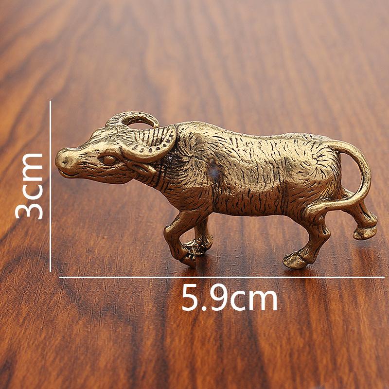 Brass Twelve Zodiac Ornaments Full Set of Pure Copper Zodiac Rat Cow Tiger Rabbit Dragon Snake Horse Sheep Monkey Chicken Dog Pig Crafts