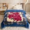 High End Printed Warm Winter Raschel Blanket for Bed Soft Warmth Thickened Single Double Quilts Skin Friendly Weighted Blankets