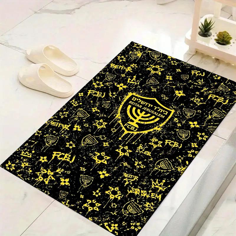 Beitar Jérusalem Carpet Rug for Living Room Bedroom Home Sofa Decoration, Kids play Non-slip Floor Mat