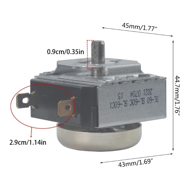 SL-60 Air Fryer Delay Timer Switch Timer Switch For Electronic Microwave Oven Cooker 1-60 Minutes Shaft Height 1.2cm