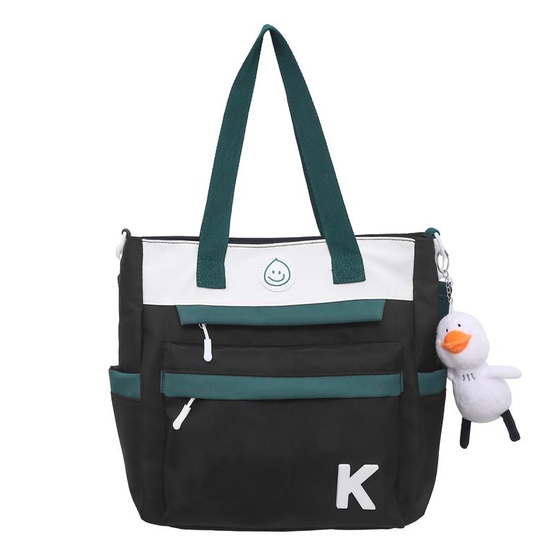 

Нейлоновая сумка большой емкости, женская большая сумка, студенческая большая сумка-сумка, сумка через плечо, сумка через плечо чёрный