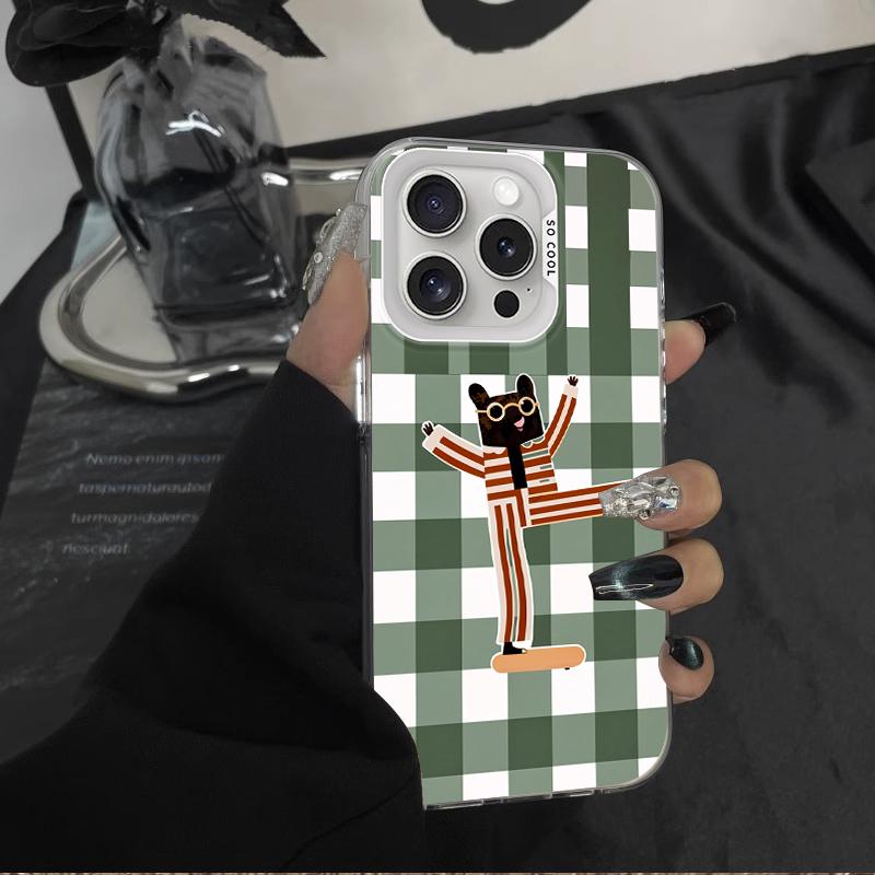 Cute Lazy Lying Gray Cat Hard Frosted Case for iPhone 17 Air 16 E 15 14 Plus 13 12 Mini 11 Pro Max Acrylic Sheet Silicone Cover