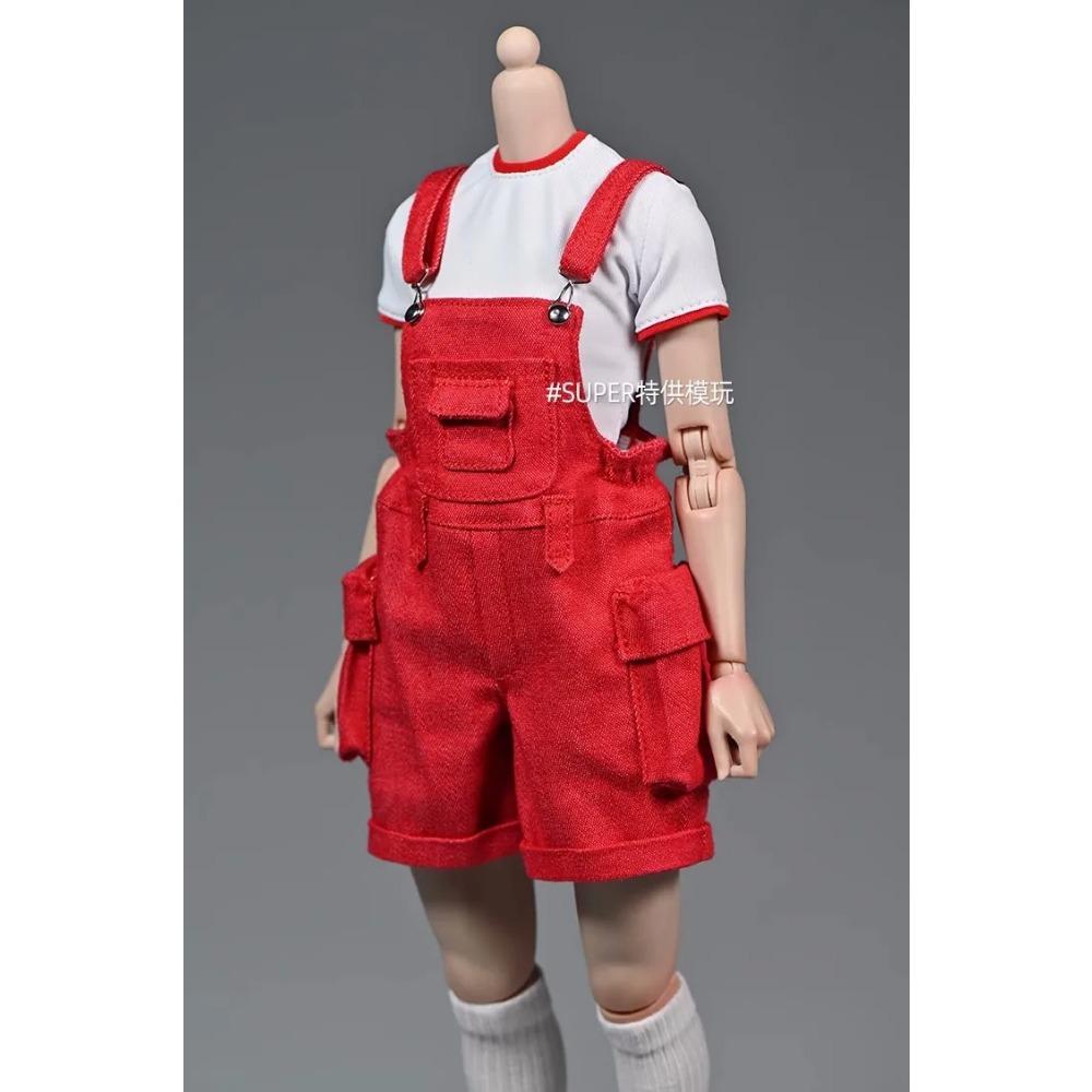 1/6 Roztrhané tričko Džínové šortky Kalhoty Vesta Kryt nohou Oblečení Modelová postava 12'' TBL JO Worldbox Akční figurka ženského vojáka Tělo