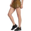 Nike Logo Print Elastic Straight Leg Shorts Women Shorts Brown AR2026-707