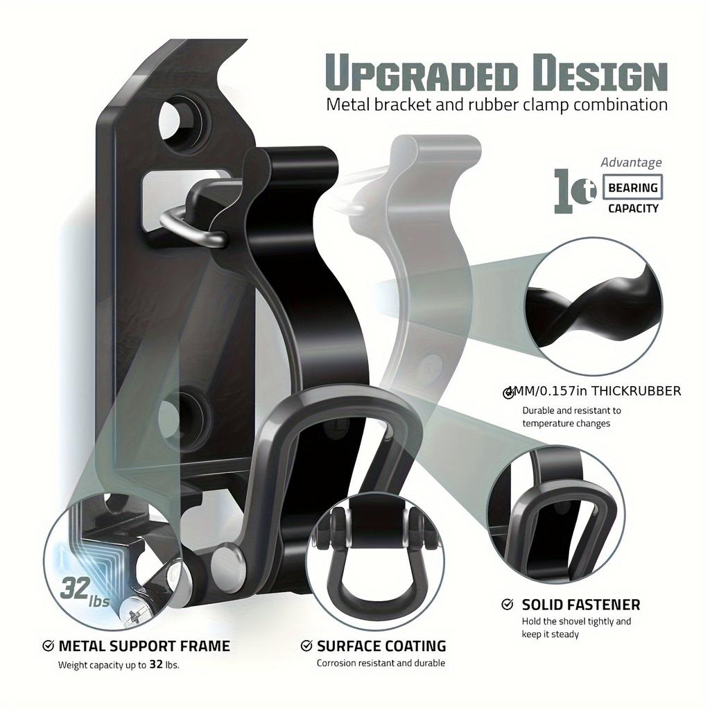 1pc, Quick-release Shovel and Axe Bracket, Zinc Alloy, Corrosion-resistant Bracket, Flexible Fastener, Suitable for Truck, Boat, Offroad