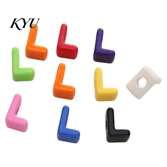 Craft Beads Set 10Pcs DIY Acrylic Bubble Letter Beads, Colorful Large Alphabet for Jewelry Making Crafts Making, Spacer Keychain Bag Charm Custom Word