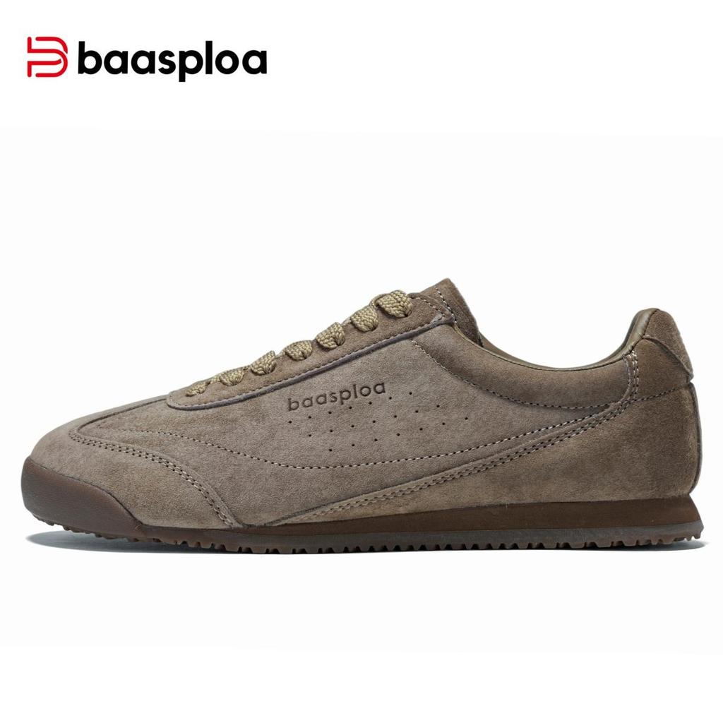 BAASPLOA Damen Flache Sportschuhe, Freizeitschuhe, Wanderschuhe, Studentenschuhe, Tennisschuhe, Atmungsaktiv, Geeignet für Personen mit schmalen Füßen