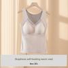 Graphene Bamboo Fiber Thermal Underwear for Women - Seamless Bra, Adjustable Back, Heat-Generating Base Layer, Winter Warming Vest