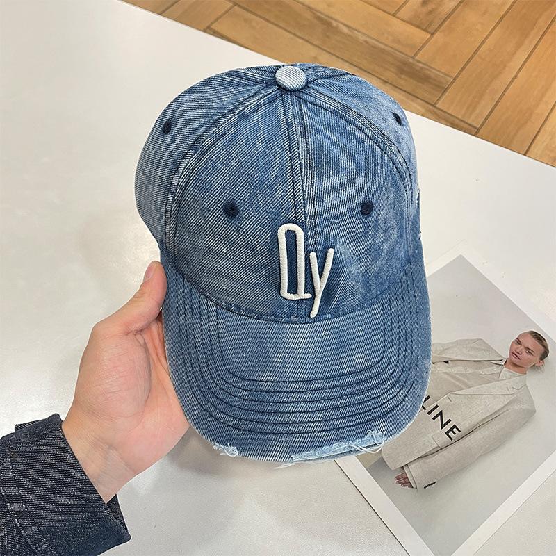 Popular Big Head Circumference Baseball Cap, Sunshade, Sunscreen, Face Small Letter Hat, Cowgirl Deep Top Cap New