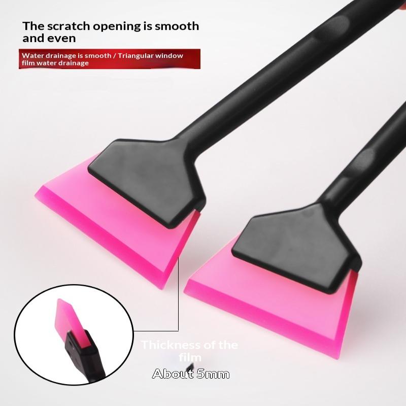 1Pcs Car Corner Windshield Handheld Cleaning Tool Small Window Tint Mirror Squeegee Different Softness Rubber Blade Scraper