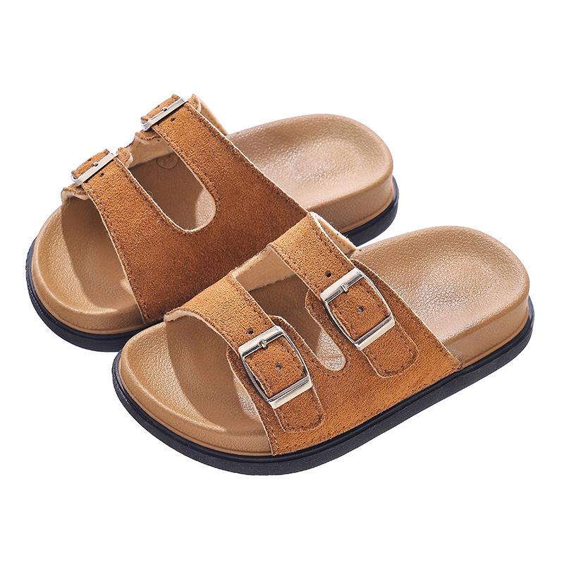 New Summer Children's Sandals Boys and Girls Non-Slip Soft Sole Bathing Outdoor Parent-Child Kids Boken Sandals