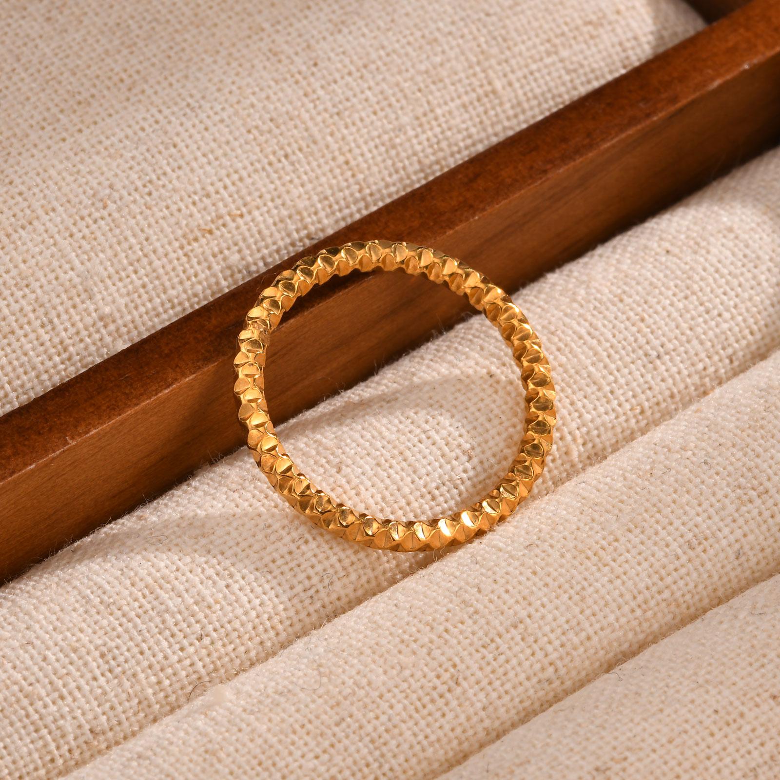 

Minimalism 2mm Twist Rings Stainless Steel for Women Simple 18K Gold Color Luxury Elegant Fashion Rings Jewelry Gift 8