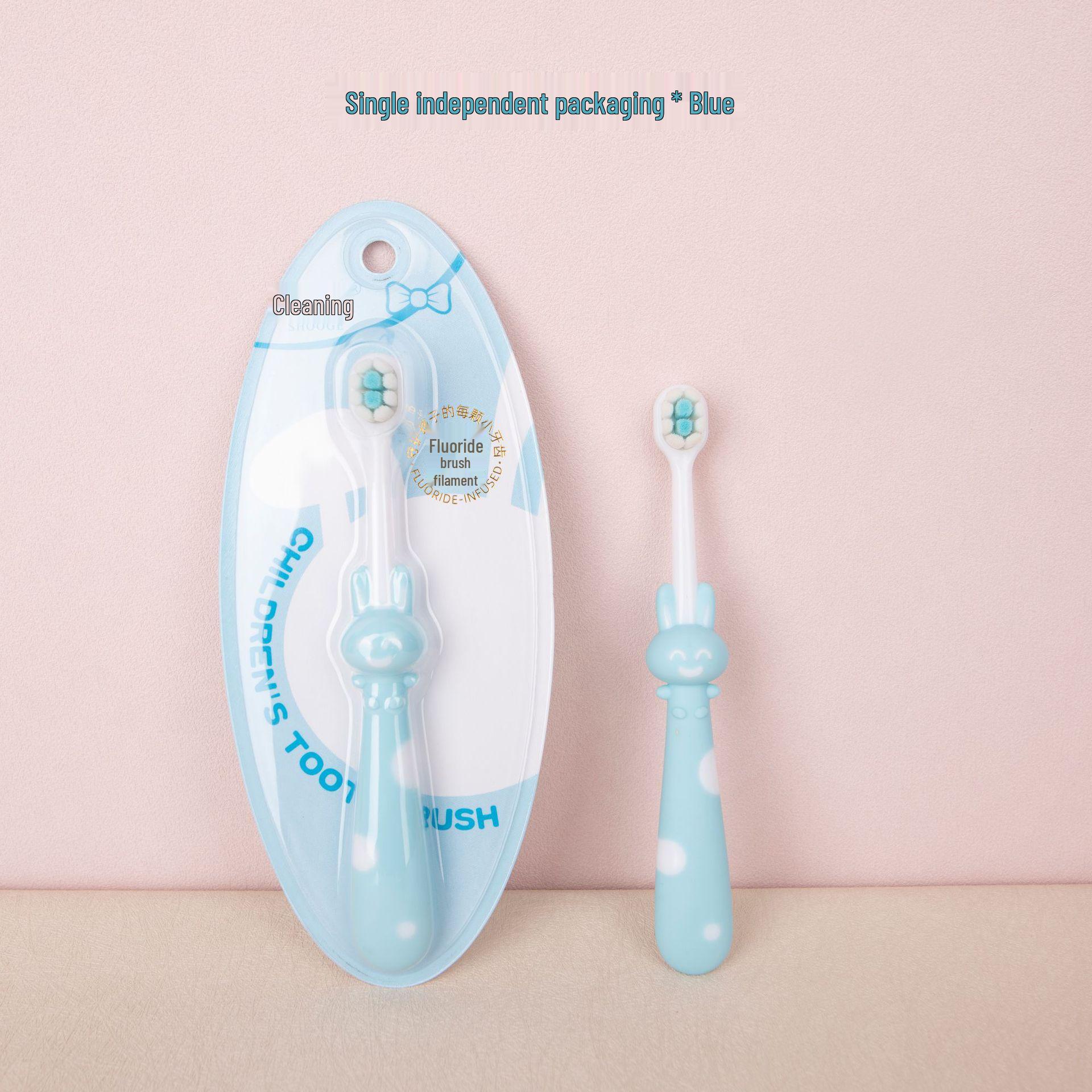 Xiujie Little Rabbit Kids Toothbrush with Soft Bristles, Ages 2-12, Individually Packaged