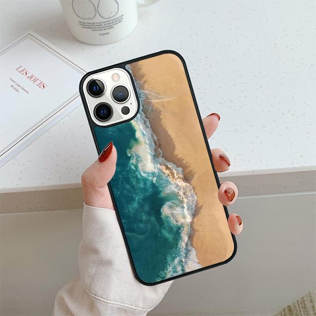 Summer Beach Sunset Sea Phone Case For iPhone 17 Air 14 15 16 13 12 Cover For Apple 14 15 16 Pro Max Plus