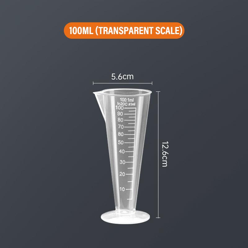 1PC Transparent Graduated Measuring Cup with Lid Large Capacity Plastic Laboratory Beaker Liquid Container Kitchen Mixing Cup