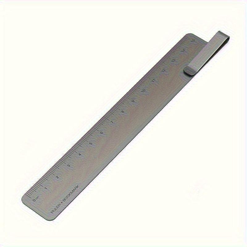 1Pc Bookmark Ruler Metal Ruler Painting Cartography Ruler Student Learning School Office Stationery Supplies