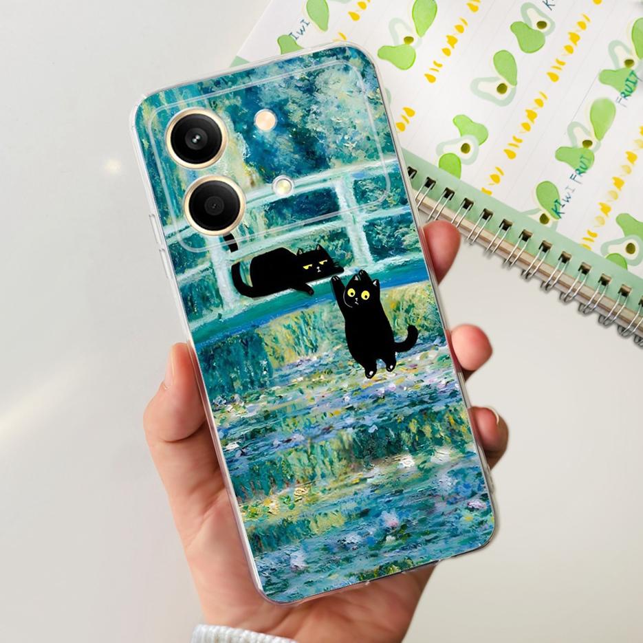 For Xiaomi Poco X6 Pro 5G Case New Fashion Painted Cover Clear Silicone Phone Case For Xiaomi Poco X6 Neo PocoX6 Pro Soft Fundas