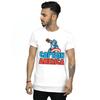 Marvel Mens Captain America Pixelated T-Shirt