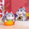 Funny Mini Resin Doll Supremo Cat Cartoon Cat Ornaments Supremo Cat Ornament  Kids Gift