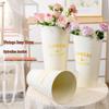 JNL Nordic Iron Flower Arranging Vase & Display Bucket