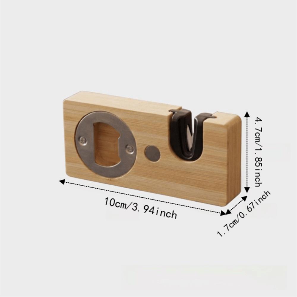 Magnetic Feature Beer Bottle Opener Rectangle 2 In 1 Bottle Tapper Jar Remover Party Gadgets