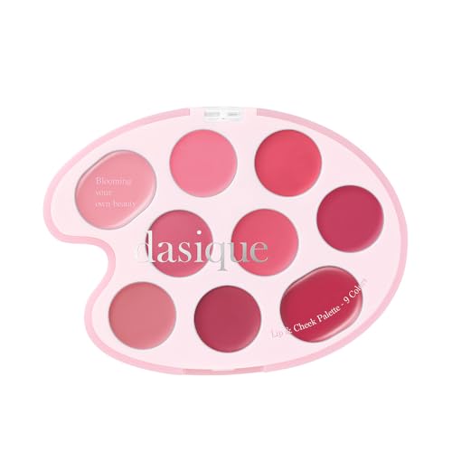 Official Daisyk Mood Painting Lip & Cheek Palette, 9-Color Palette/Lip Palette/Cheek Palette (#03 Pink Coloring, 6g)