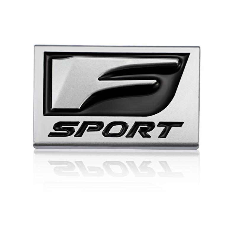 3D Metal F SPORT Logo Rear Trunk Badge Sticker Accessories For Lexus Fsport Plug-in Hybrid ES UX 300e GS GX LBX NX RX 350h 450h